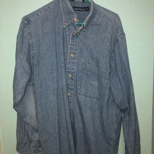 Nautica Jean Dress Shirt Sz: M
